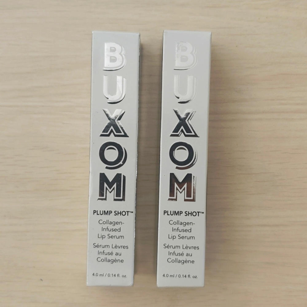 (4) Four Buxom Plump Shot Collagen-Infused Lip Serums - GILT IN COLOR